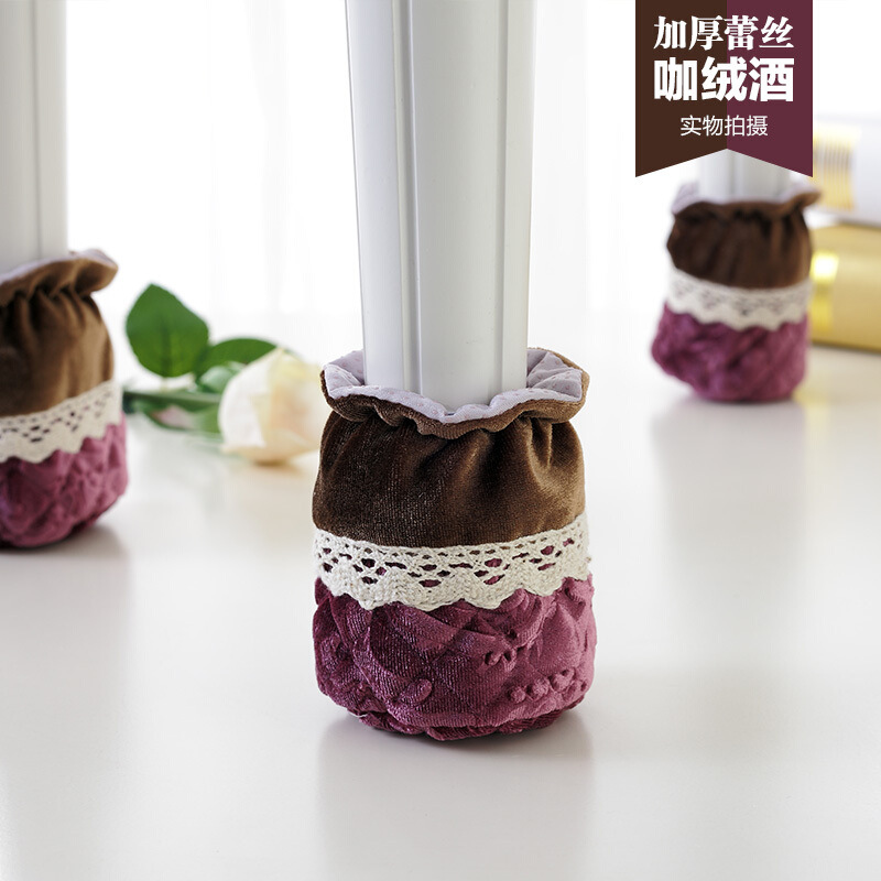 Una variedad de mesa de felpa y silla cubierta de pie mesa y silla almohadilla de pie sofá cubierta de pie cama cubierta de pie máquina lavable