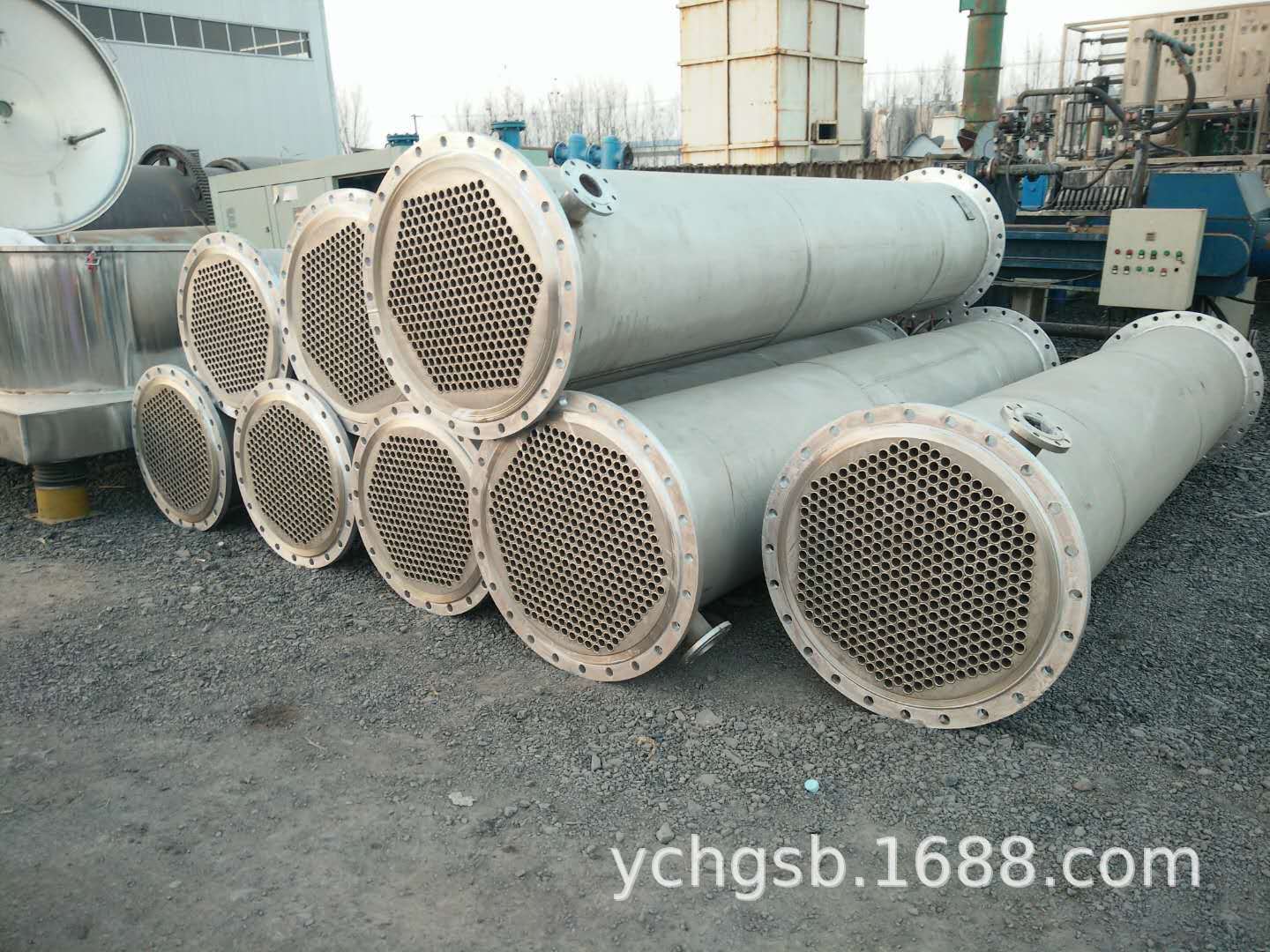 处理二手不锈钢冷凝器  换热器  石墨冷凝器  列管式冷凝器回收