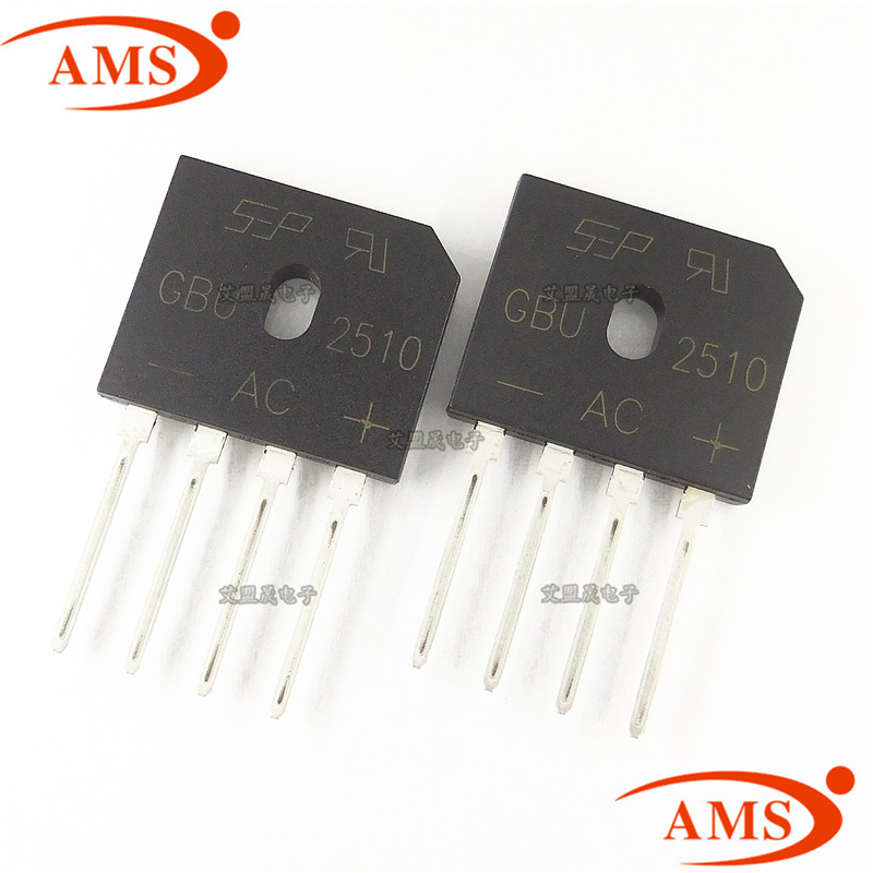GBU2510 DIP-4 25A/1000V 扁脚扁桥整流桥堆 全新现货供应GBU2510