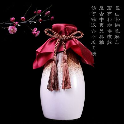 热款1斤装陶瓷酒瓶创意酒瓶空酒坛陶瓷白酒瓶1斤装陶瓷酒坛白酒瓶|ms