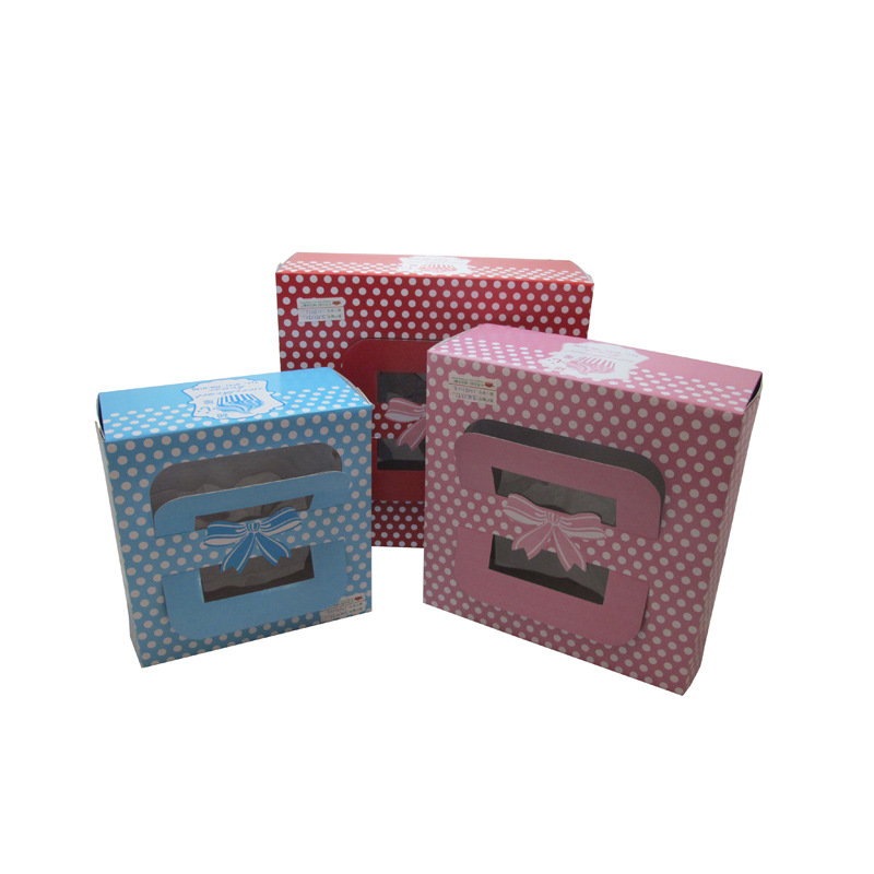 做牛皮纸蛋糕盒8寸 手提 10寸生日蛋糕盒 方形提拉米苏蛋糕盒