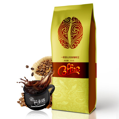 【芙茵猫屎咖啡庄园】蓝山风味拼配小粒烘焙咖啡豆 特浓特级454克