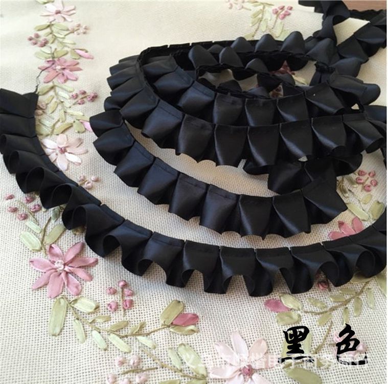 2、5cm リボン、ウェビング、レース、割引、プリーツレース、衣料品アクセサリー、カーテン、枕、おもちゃ、レース 30m