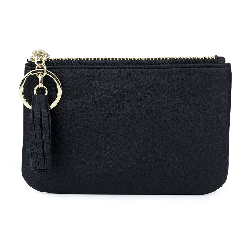 外贸时尚女士零钱包硬币包 真皮小钱包头层牛皮拉链手拿钥匙钱袋