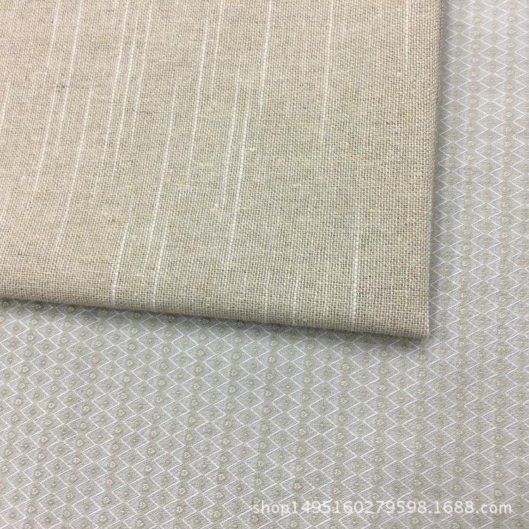 Spot supply of bamboo joint linen cotton DIY linen cotton and linen blended linen color woven multi-color home textile pastoral style