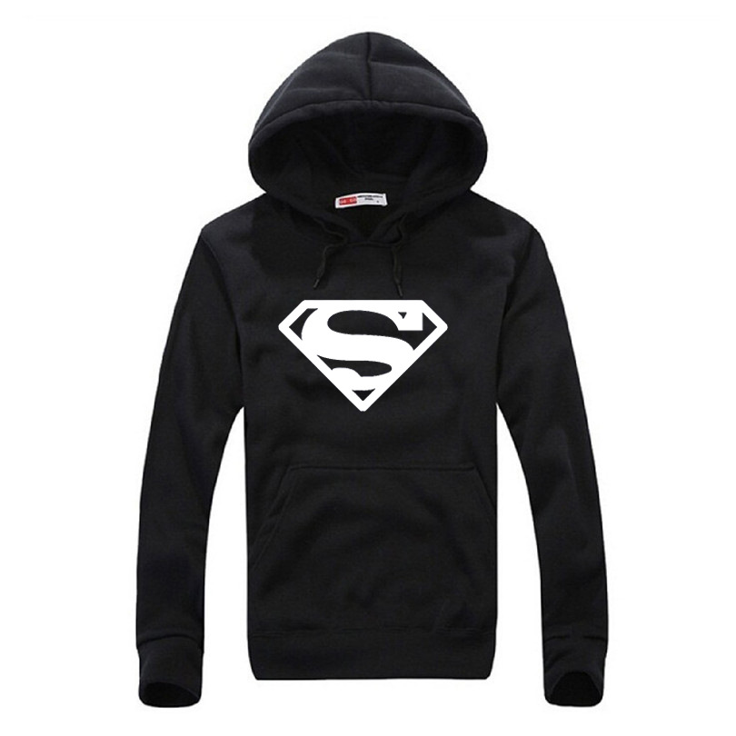 速卖通爆款男式连帽卫衣青年学生连帽衫欧美嘻哈街头超人加绒卫衣|ru