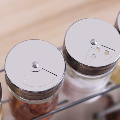 廚房用品玻璃調料瓶鹽罐調味罐家用佐料瓶收納盒組合裝調味瓶套裝