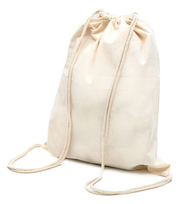 廠家直銷拉繩背包 棉布束口袋 環衛購物束口袋定制logo