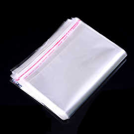 现货批发OPP袋不干胶自粘袋透明塑料袋防尘密封收纳袋服装包装袋