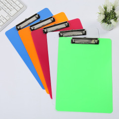 A4文件夾板 記事板夾a4 塑料板夾透明 豎式寫字板夾 可印刷