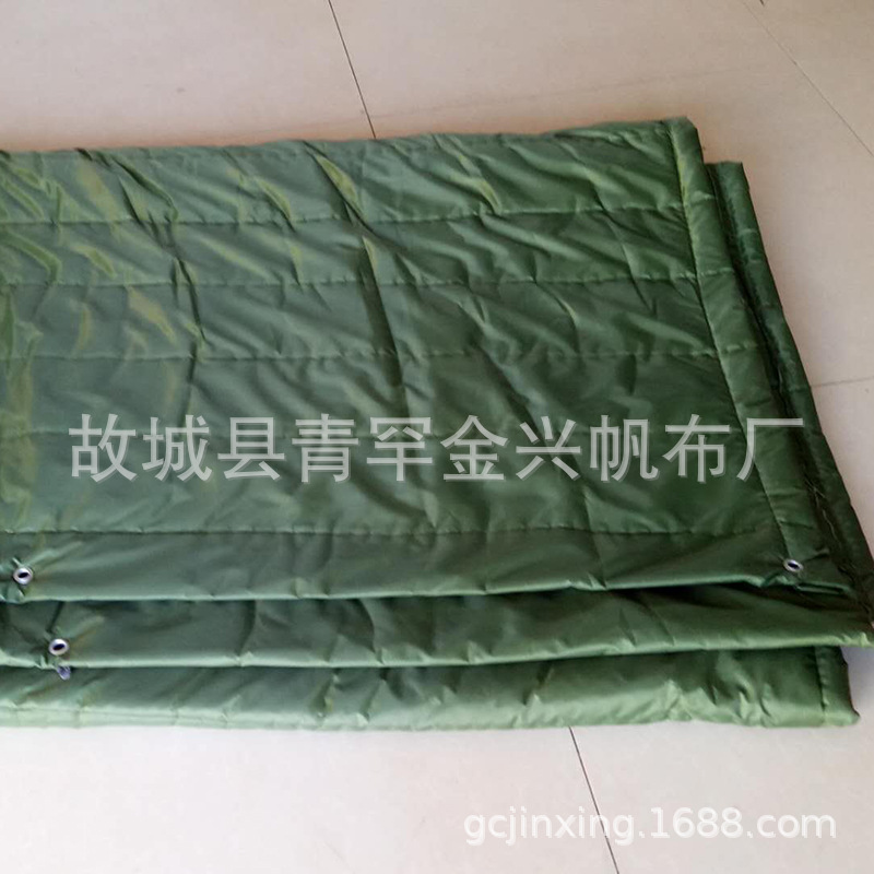 厂家批发加厚帆布保温被工程保温被冷库盖菜水果保温被防火岩棉被