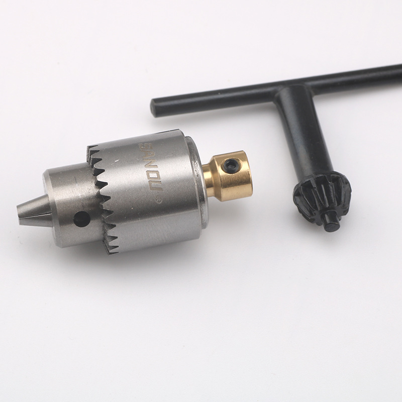 三欧JT0钻夹头微型迷你电磨夹头 DIY精磨夹头电机马达改装小电钻