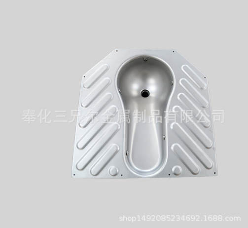 定做304不锈钢蹲便器 轨道车辆动车蹲便盆304马桶加工