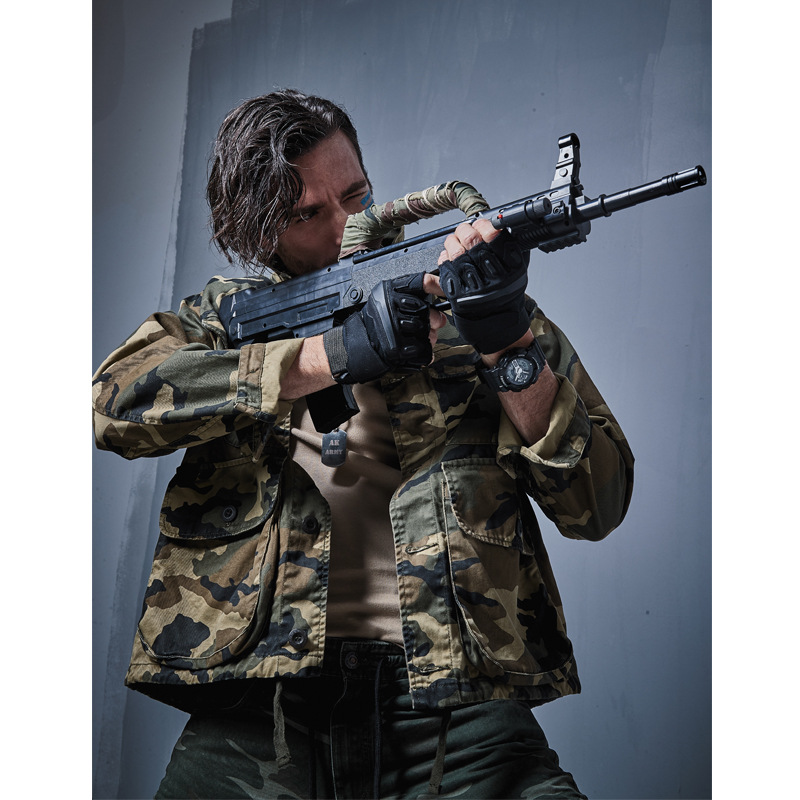 AKARMY 军装M65 坦克服 工装夹克迷彩夹克男立领 迷彩外套男宽松