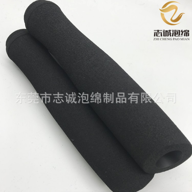 厂家销售 异形橡塑海绵 平衡车手把套 婴儿手推车把套 竹节把套