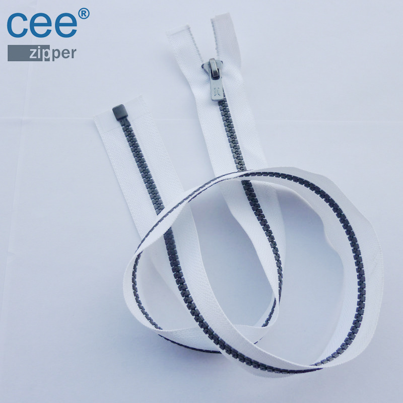 厂家供应5#黑镍齿OEKE-TEX认证自锁树脂拉链服装拉链5号拉链