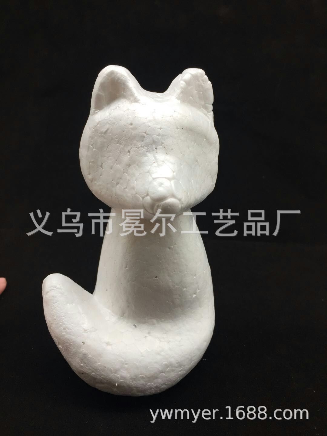 厂家直销EPS泡手工沫狐狸白胚   保丽龙 DIY14cm狐狸原胚