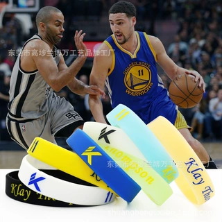 供应勇士队汤普森硅胶夜光篮球手环Klay Thompson硅胶夜光手腕带
