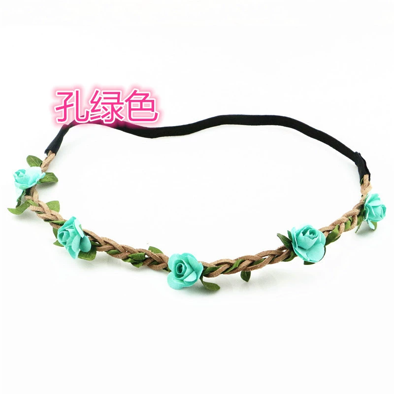 Hair accessory, beach headband for bride, Korean style, boho style, flowered