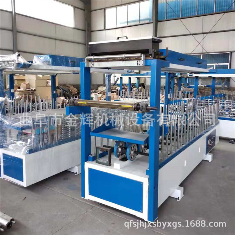 JH铝型材包覆机木塑线条覆膜机 竹木纤维护墙板包覆机木工