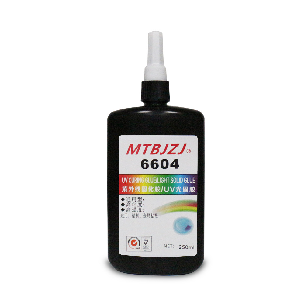 6604塑料跟金属相粘接透明UV胶水 供应深圳无影UV胶水厂家批发价