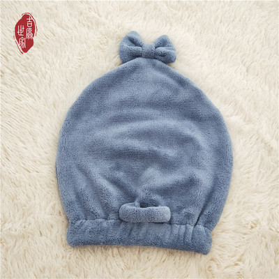 厂家直销 现货批发 超细纤维干发帽 加厚 吸水珊瑚绒干发巾|ru