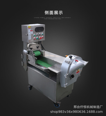 供应全自动蔬菜切菜机 多功能萝卜切丝机 数字双头切段机厂家|ms