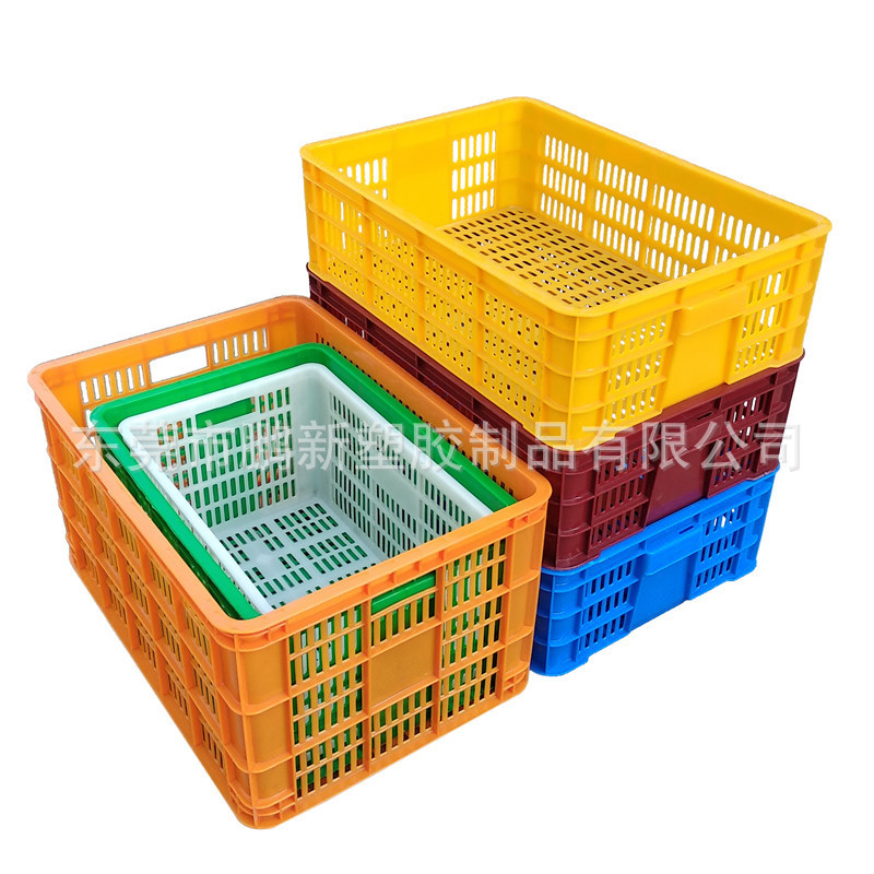 加强加厚塑料周转箩塑胶周转箩周转胶筐生产周转塑料箩多功能胶框