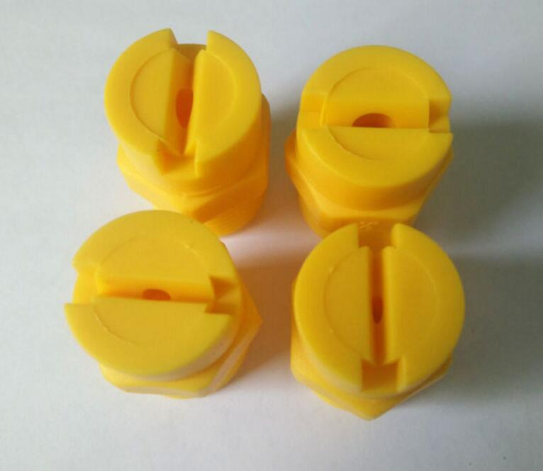 河南厂销20管锥形扇形塑胶喷嘴，工业雾化喷淋冲洗应用PP塑料喷头