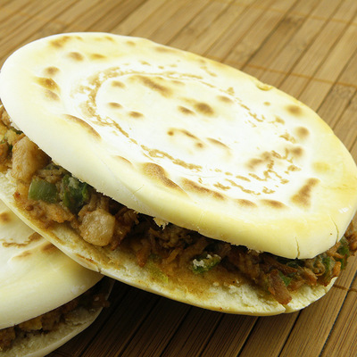 三益真腊汁肉夹馍 粥铺面馆外卖面饼 独立包装电烤箱加热即食早餐|ru