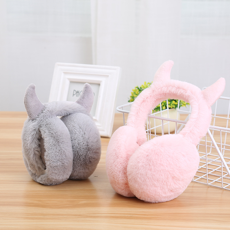 2 piezas de orejeras de felpa plegables, orejeras blancas con bolsa impermeable, orejeras para mujer, orejeras de invierno antifrío para damas y niños, regalos de invierno
