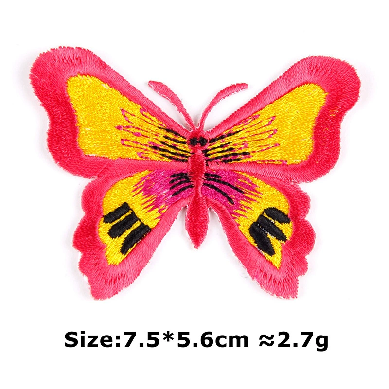Adhesive patch, with embroidery, print