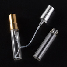 5ml 便攜式拉管瓶 透明玻璃瓶 電化鋁噴頭 香水化妝品噴霧瓶