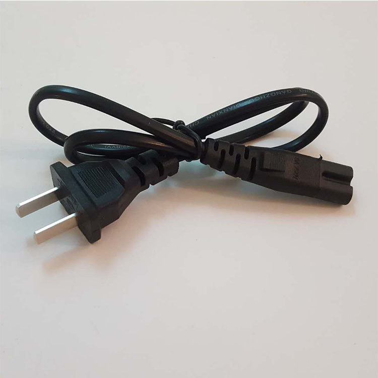 厂家直销 扁插插头线 扁插8字尾 暖手宝电源线 0.5平*1.5米  现货