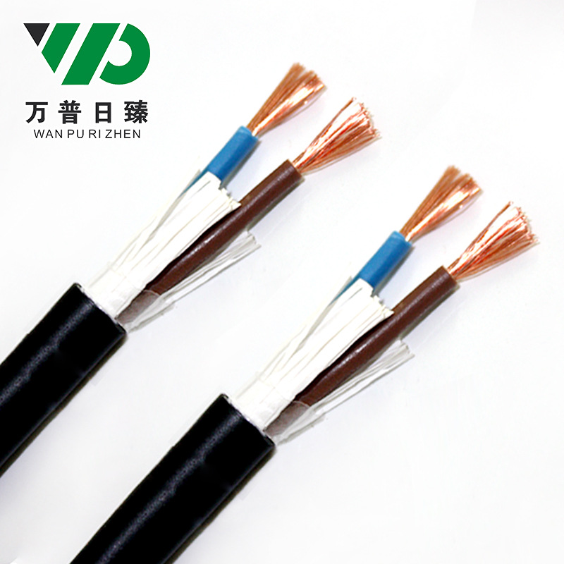 批发RVV2x16平方国标纯铜芯2芯护套线设备安装线缆国标护套软电线