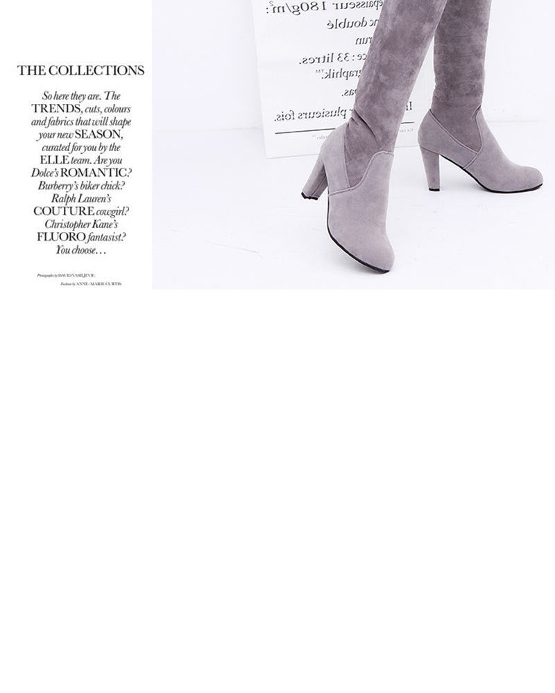 Bottes femme en Daim - Ref 3355151 Image 13