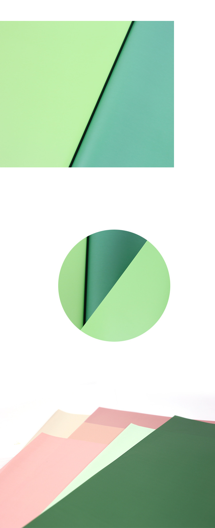 Ruiqu Morning Mist Soft Light Two-color Paper Flower Bouquet Wrapping Paper, Christmas Gift Packaging DIY materials, Flower shop supplies detail image 8