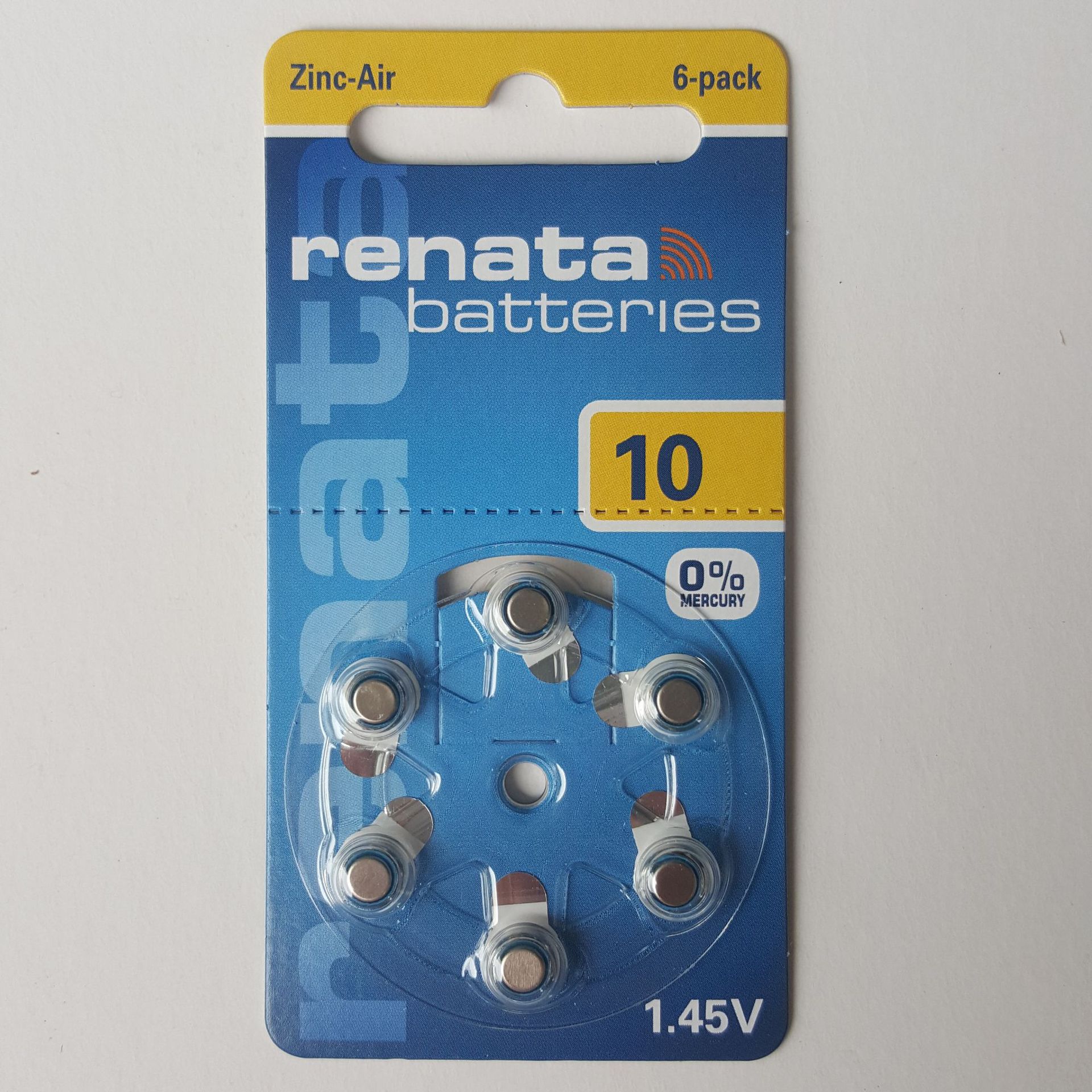 批发瑞士renatar瑞纳达ZA10/PR536/NPR70锌空助听器电池耳机电池