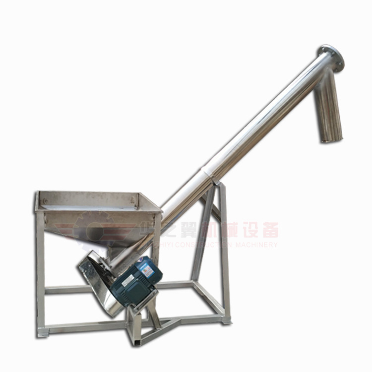 唐山螺旋输送设备厂 定制产品螺旋上料机 不锈钢上料蛟龙