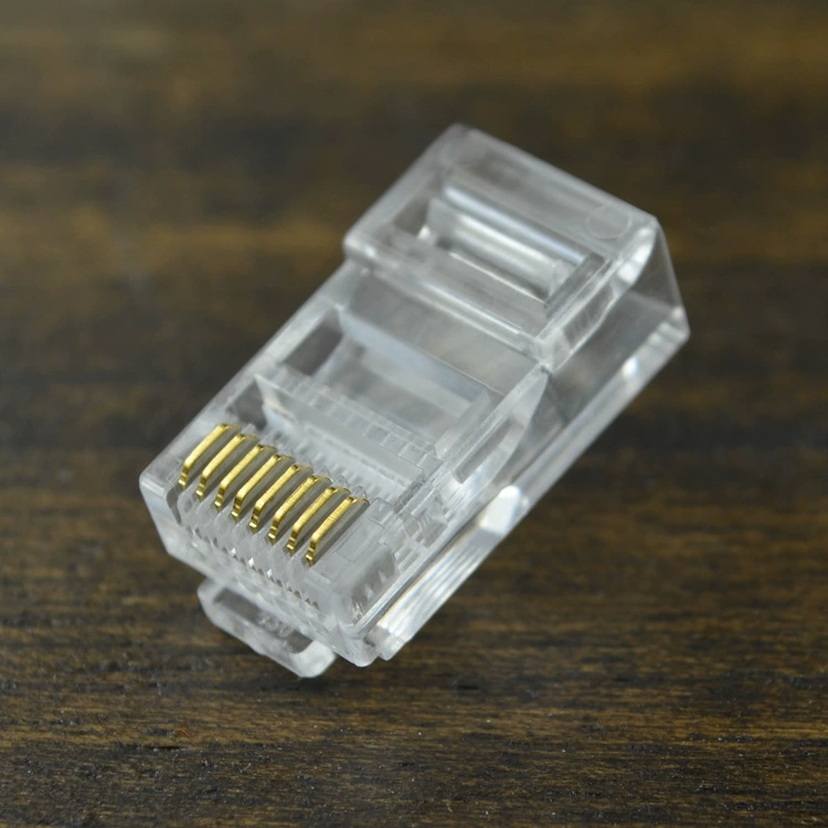 Фабричная продажа напрямую Европейские и Американские экспорты RJ45 шесть типов медной оболочки экранированный кристалл головка CAT6 FT6 FTP сетевой железной оболочки кристальная головка