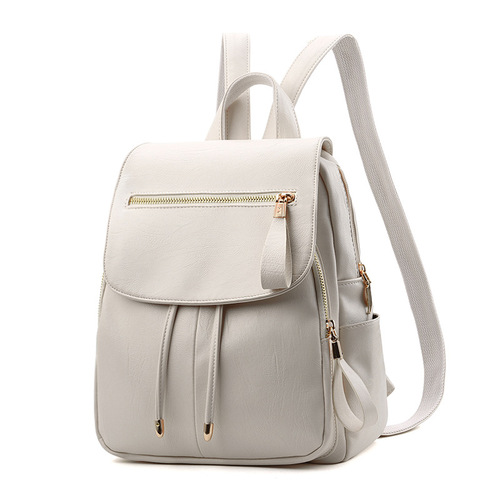 Backpack Women  New Women's Bag Korean Style Soft Leather Backpack Student Travel Bag One Piece Dropshipping