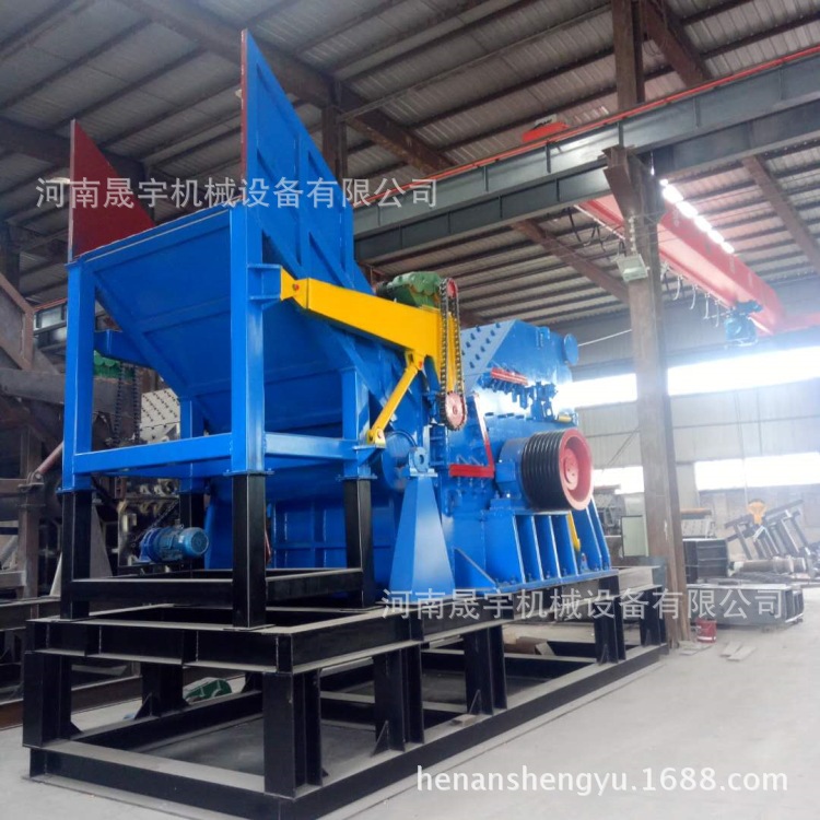 铁刨花钛屑粉碎机 废钢金属棒料破碎机 大型铁屑铜渣粉碎机效率高