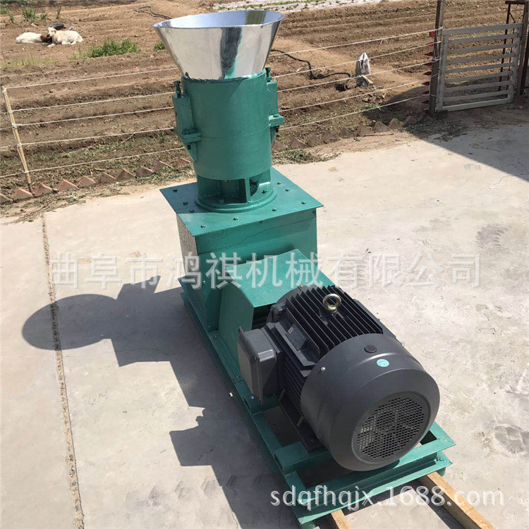 崇左饲料颗粒机 鸿祺养羊饲料颗粒机 养殖场秸秆混合饲料颗粒机