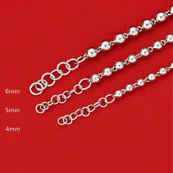 Silver bracelet, universal chain for men and women, simple and elegant design, silver 925 sample