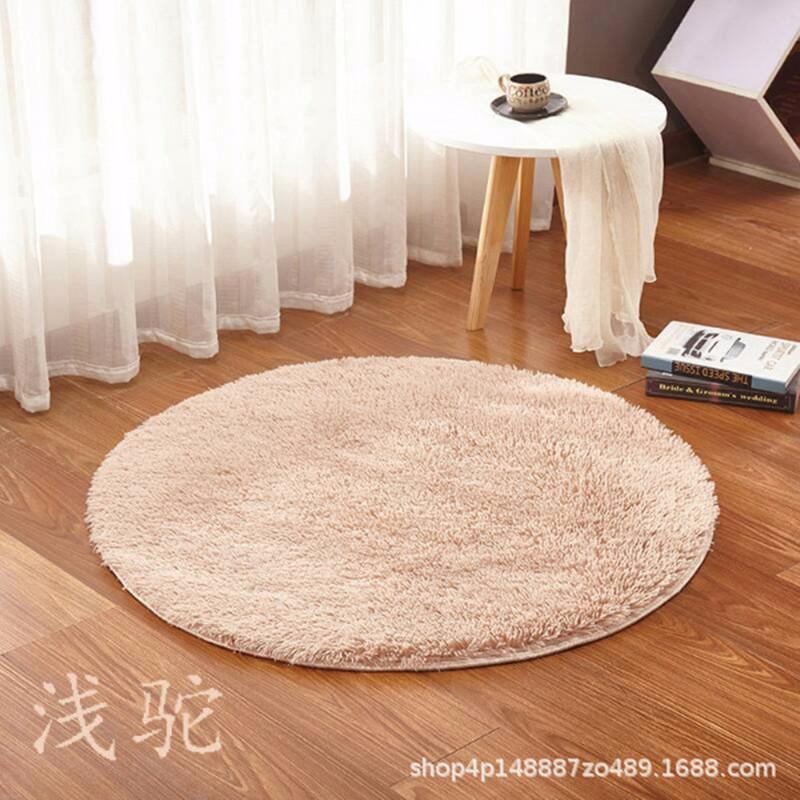 New european-style round carpet bedroom mat hanging basket rattan chair mat computer chair floor mat dressing table floor mirror floor mat
