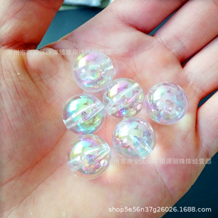 Аcrylic round beads, beaded bracelet, accessory handmade, 2.5mm, 16mm, DIY