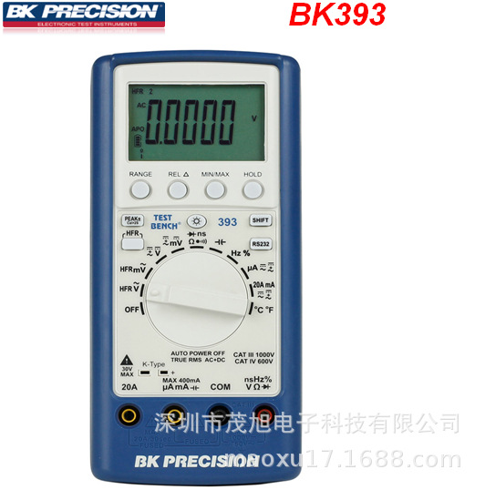 百科BK Precision【393】手持式数字万用表 60000计数0.08%准确度