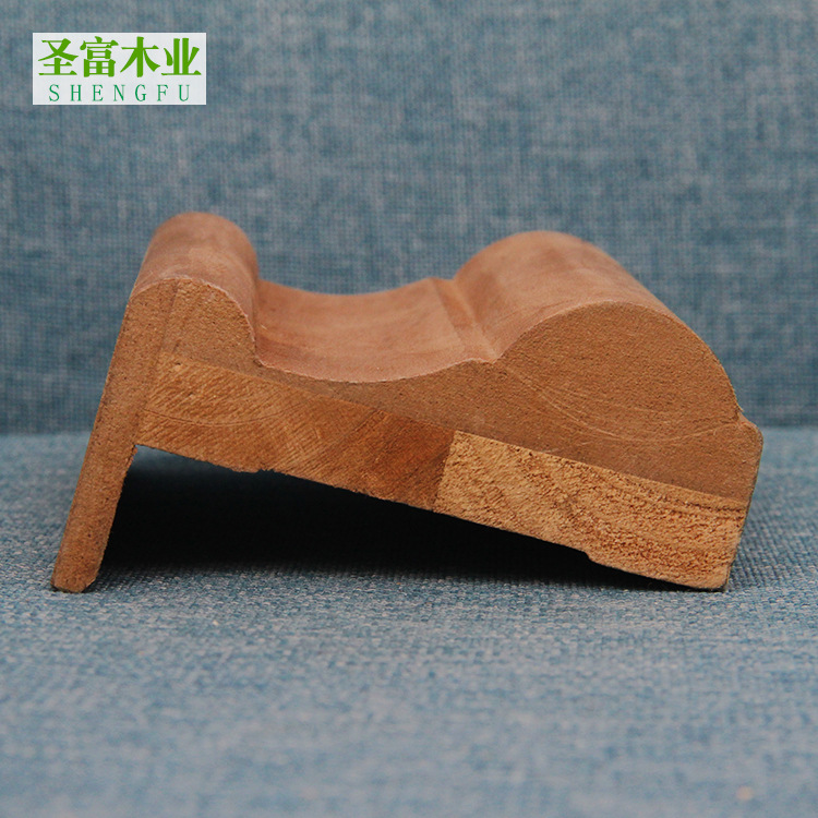 厂家直销实木复合木皮包覆门套线8*3.1欧式花型密度板线条木线条|ms