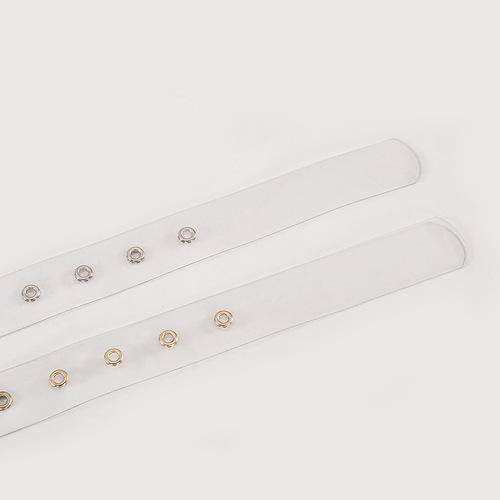 PVC Belt Resin Fashionable and Versatile Plastic Transparent Belt with Buckle for Women, Direct Manufacturer Sales and Wholesale