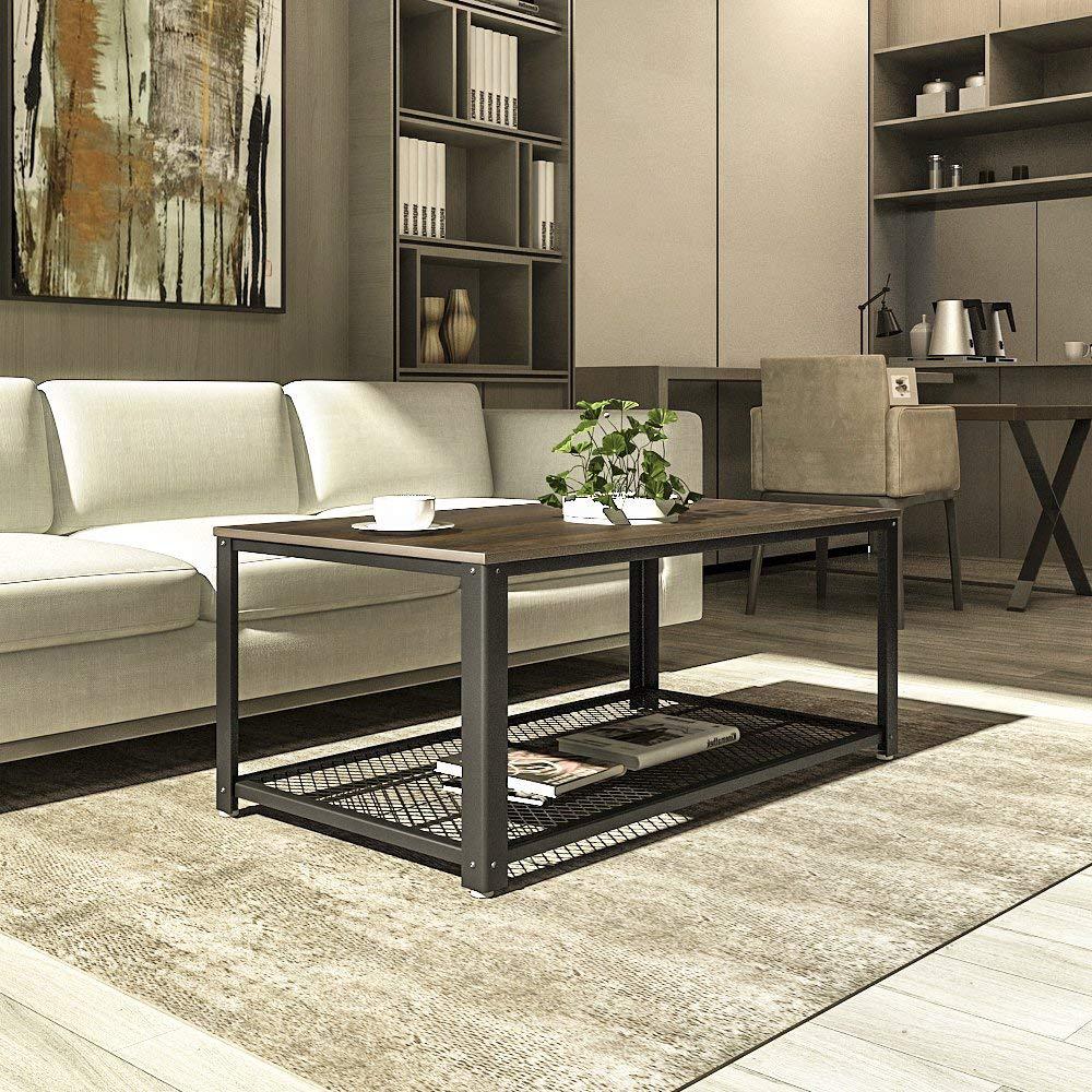 [Luz vida en casa] simple nuevo clásico muebles salón nórdico retro oficina mesa de té hierro
